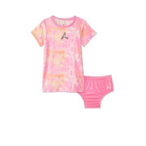 Jordan Baby Girls Essentials All Over Print Dress (Infant) Pinksicle 12 mos